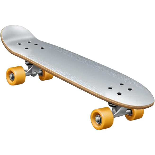 all silver toy scateboard emoji