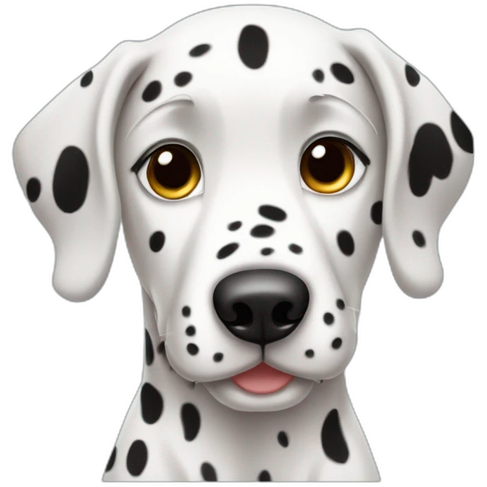 Cute little Dalmatian emoji