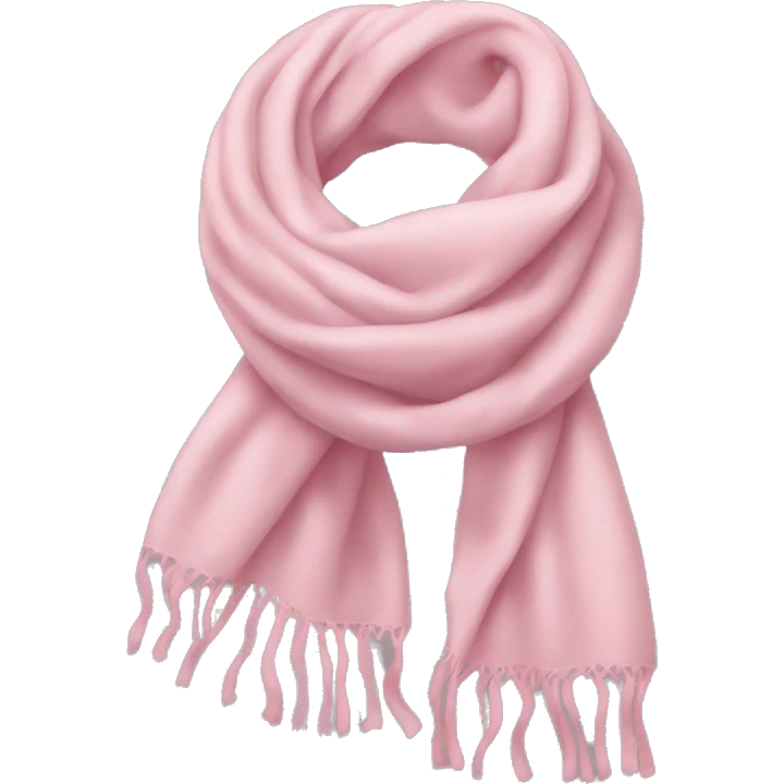 light pink scarf emoji