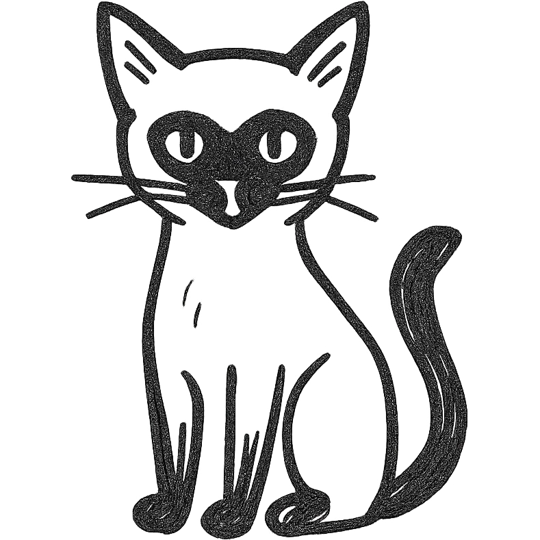 Siamese cat emoji