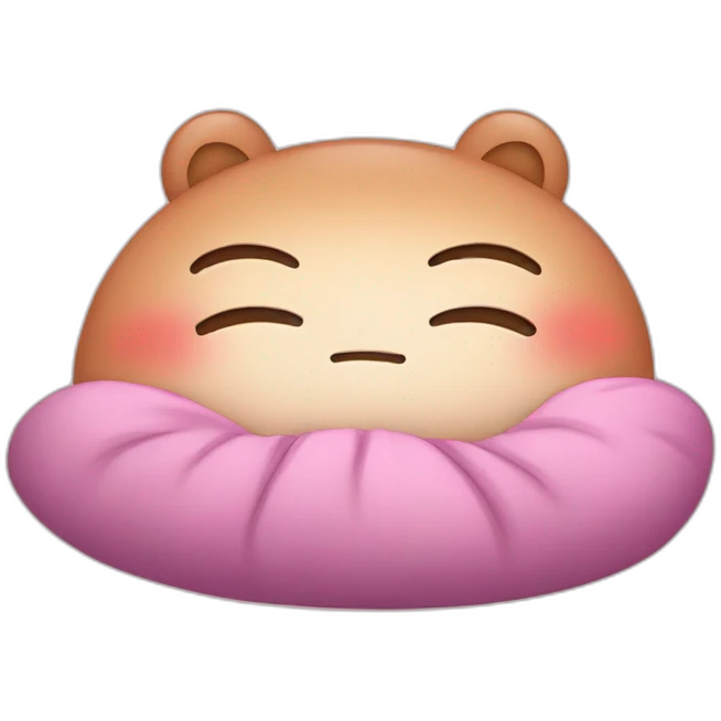 Cute sleepy heart  emoji