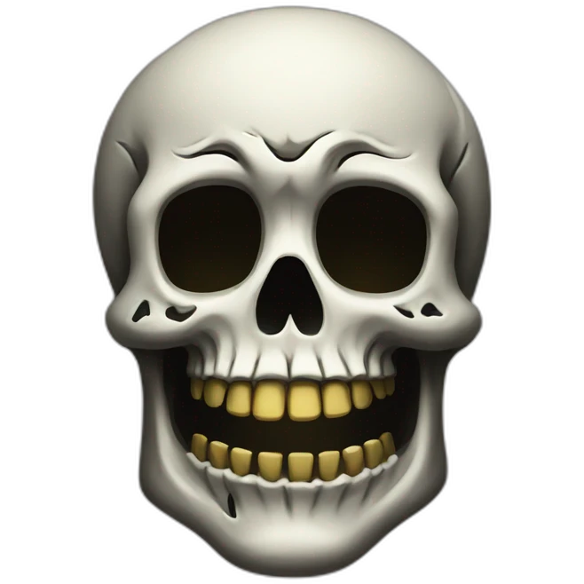 skull day of dead emoji