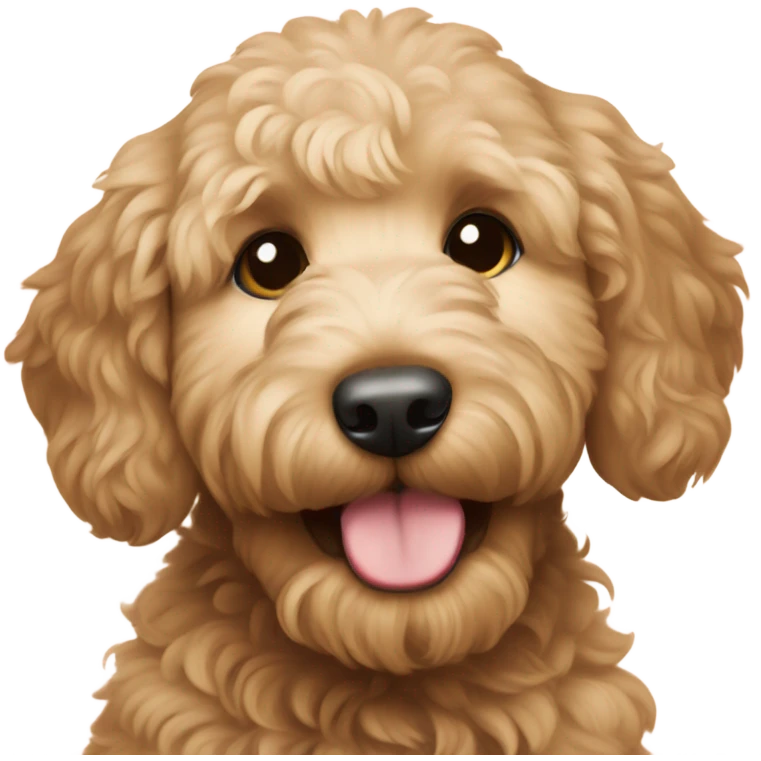 Goldendoodle puppy emoji