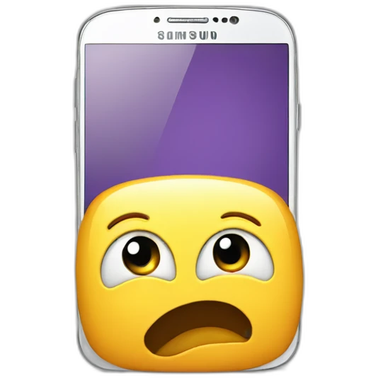 1 iPhone and 1 samsung phone hugging emoji