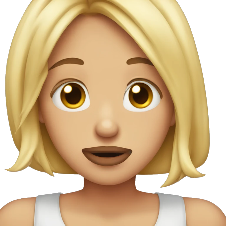 biting lip nervous shy emoji
