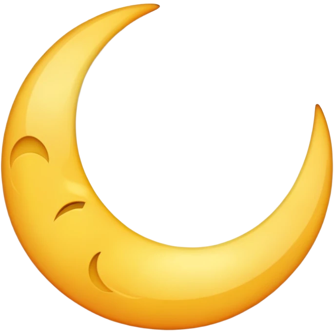 half moon emoji