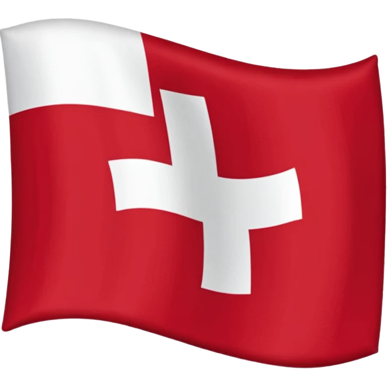 Drapeau de savoie croix blanche qui prend tout le drapeau sur fond rouge emoji
