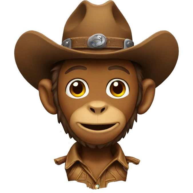 Monkey Cowboy emoji