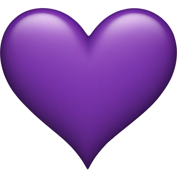 Pirple heart emoji