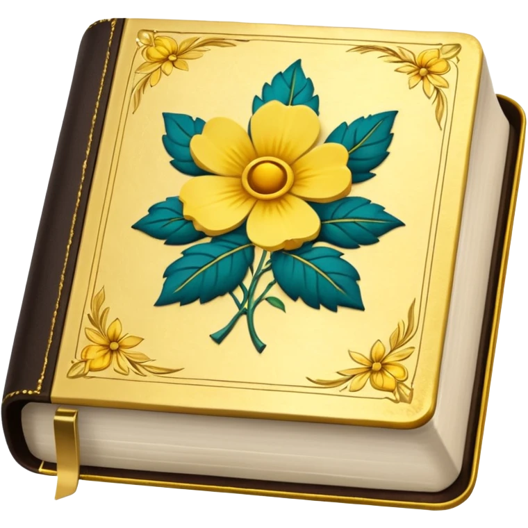 Yellow floral bible emoji