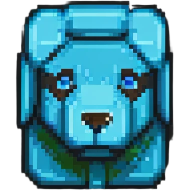 Minecraft logo inspired icon, blocky pixel art style emoji