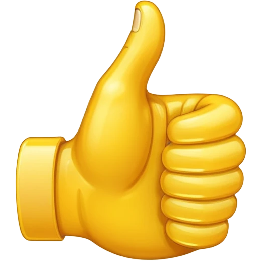 thumbs up emoji, positive and bold emoji