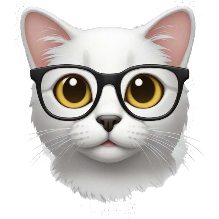 Cat with glasses emoji