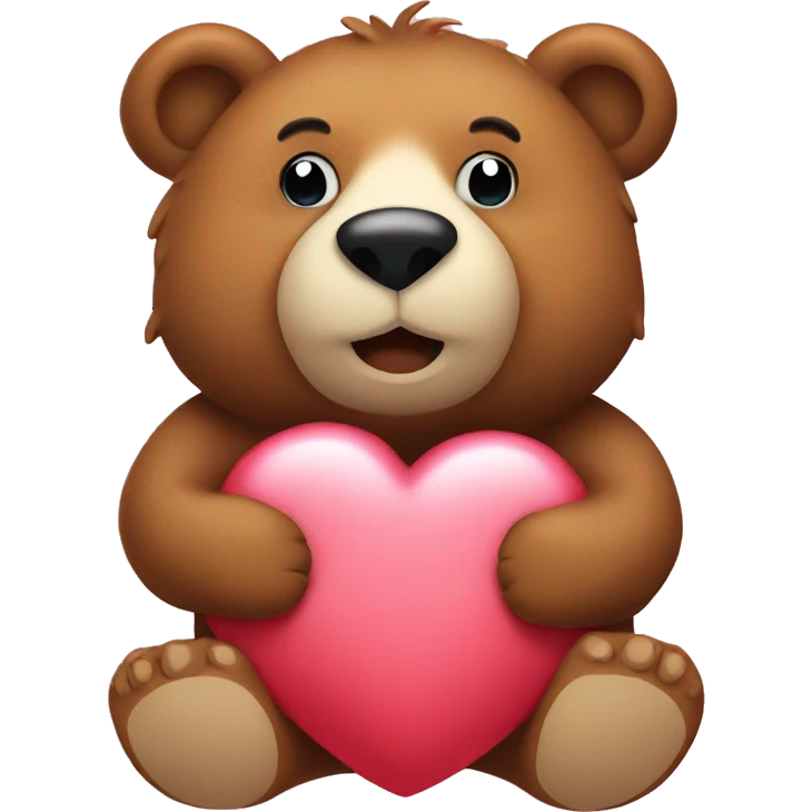 Bear with heart emoji