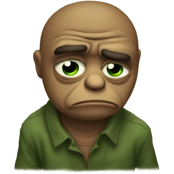 Sad Pepe emoji