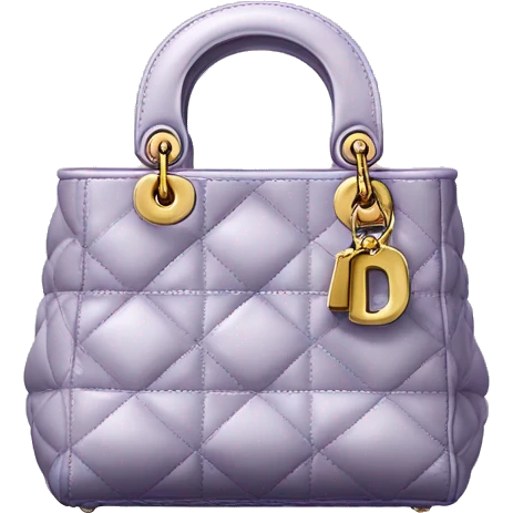 A lady Dior bag  emoji