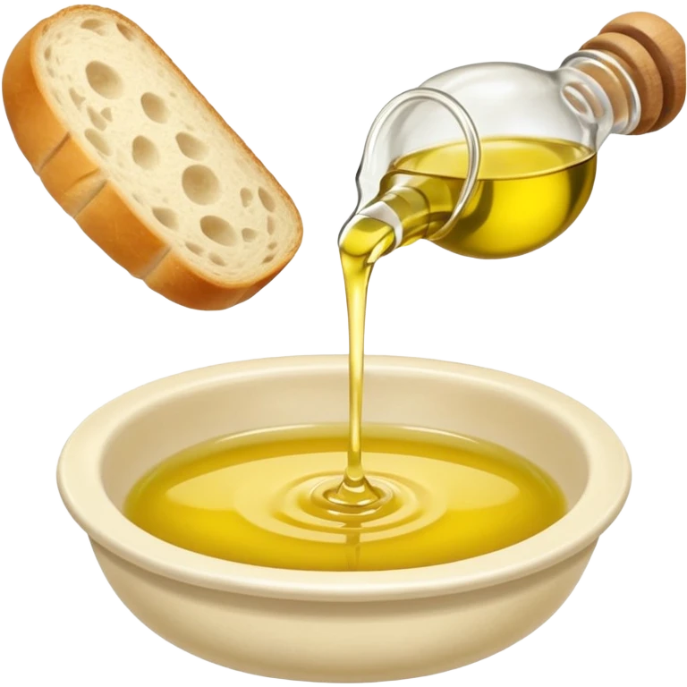 make a hand dipping a bread in olive oil emoji