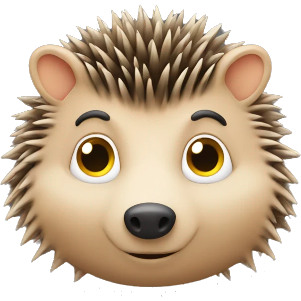 the hedgehog is learning emoji