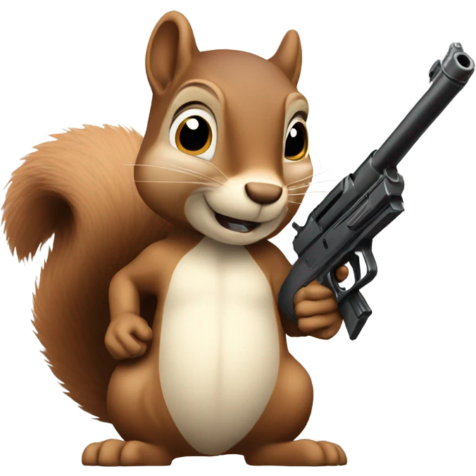 squirrel with a gun emoji