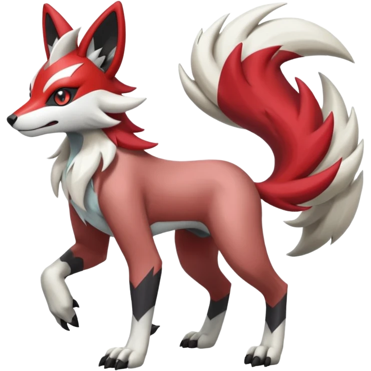 Meloetta-Obstagoon-Lycanroc-Zangoose-Pokémon-Fakémon-fusion-hybrid-creature emoji