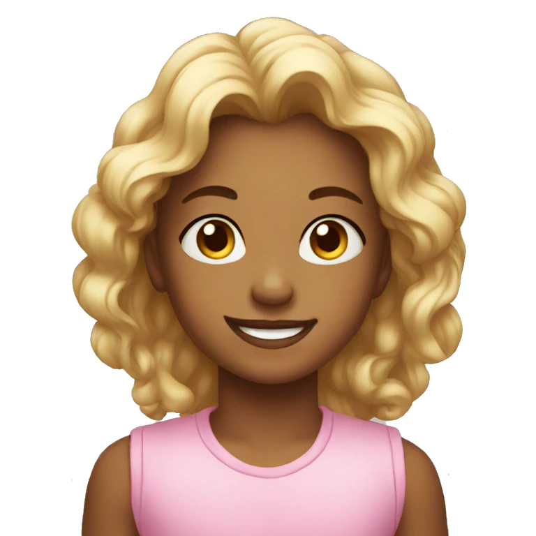 beautiful kid happy emoji