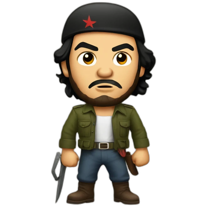 che guevara fighting spanish fascists emoji