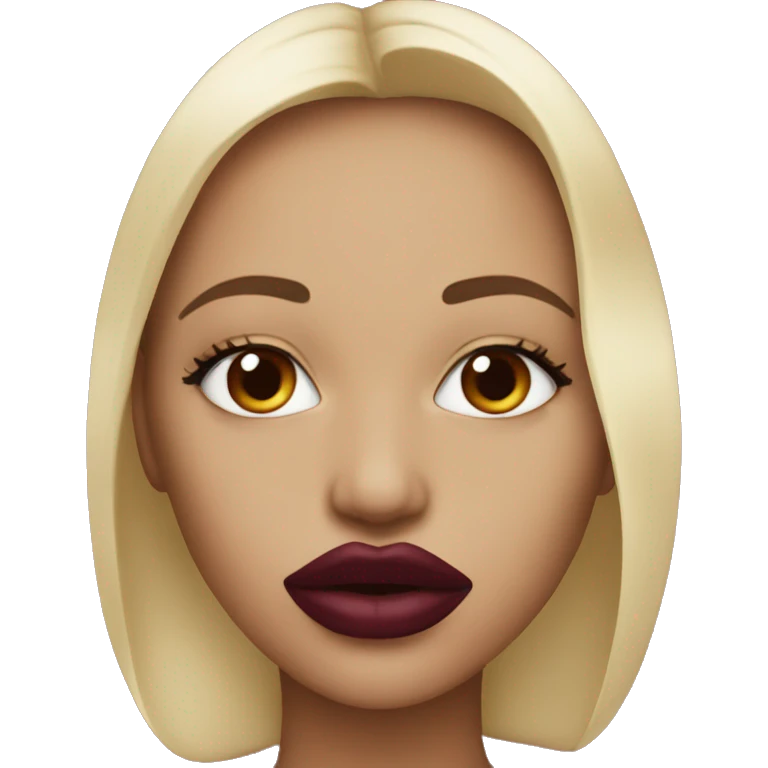 1 Burgundy lips emoji