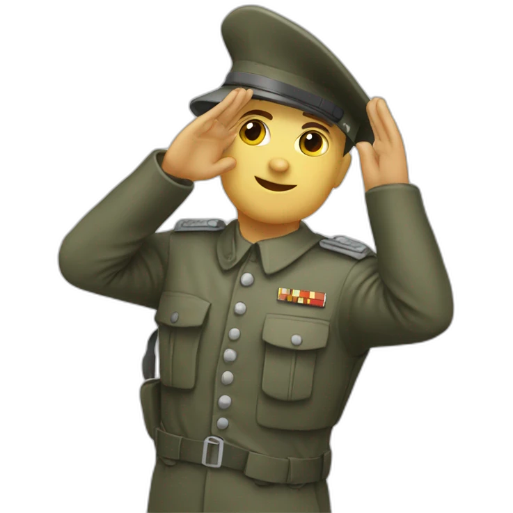 german soldier salute emoji