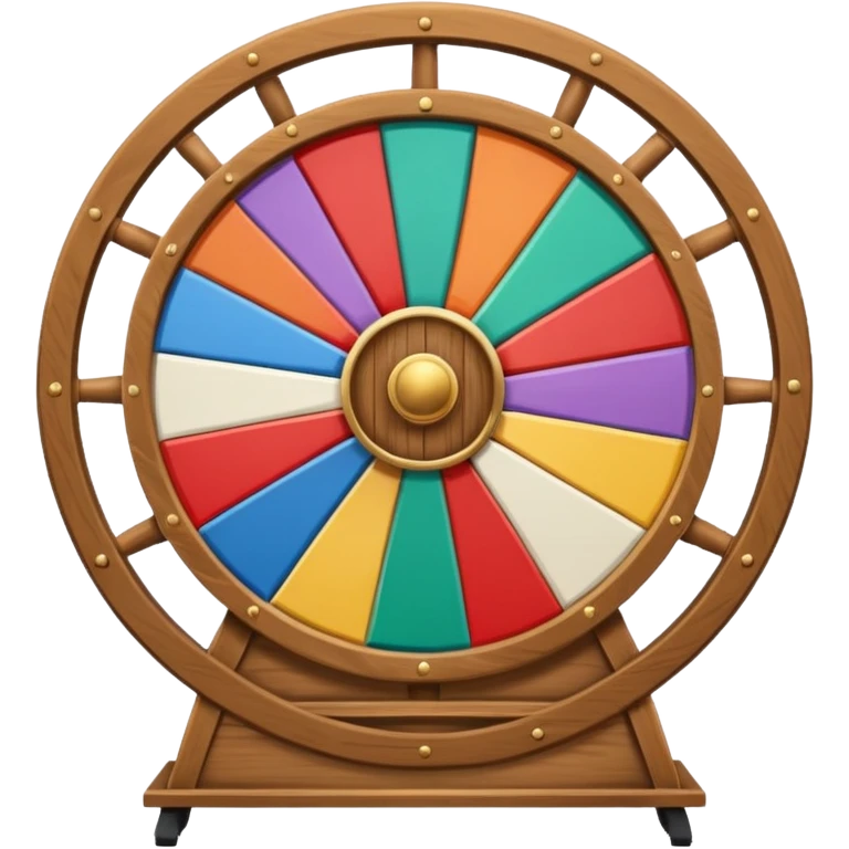 wheel of fortune, large, at booth emoji