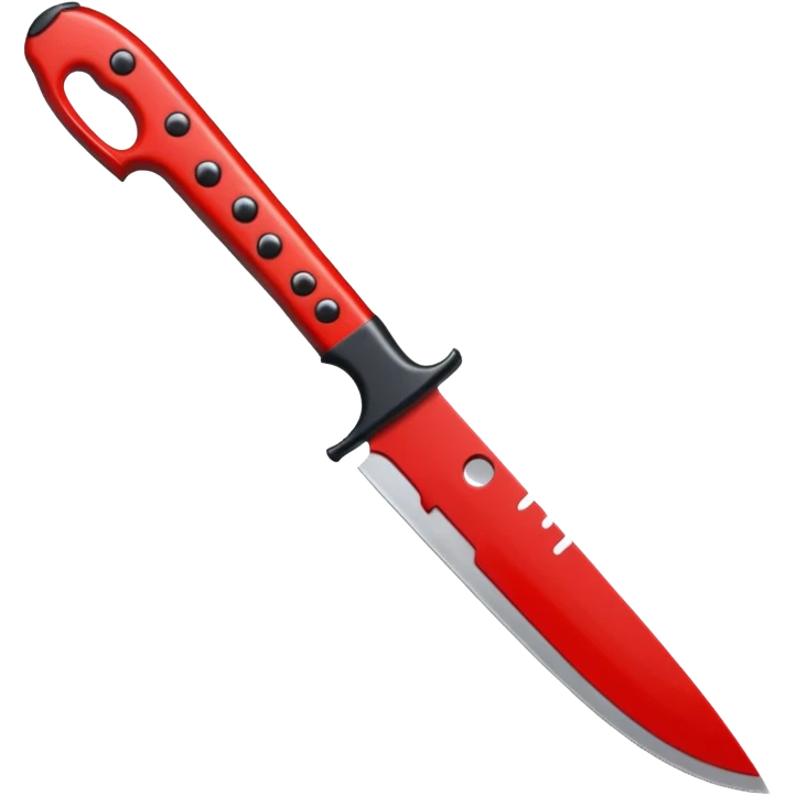  A knife with a black cutting handle with drilling blood on it emoji