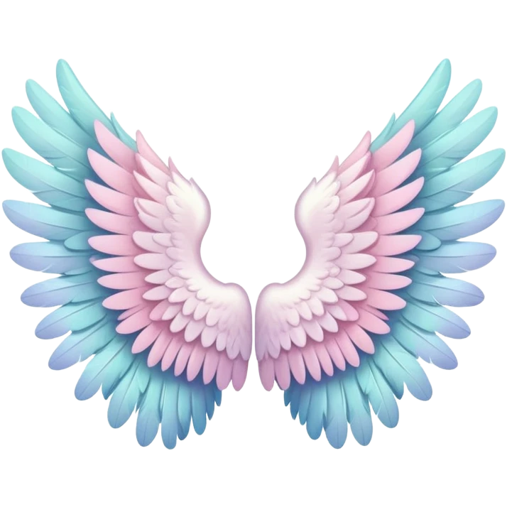 cute pastel angel wing emoji