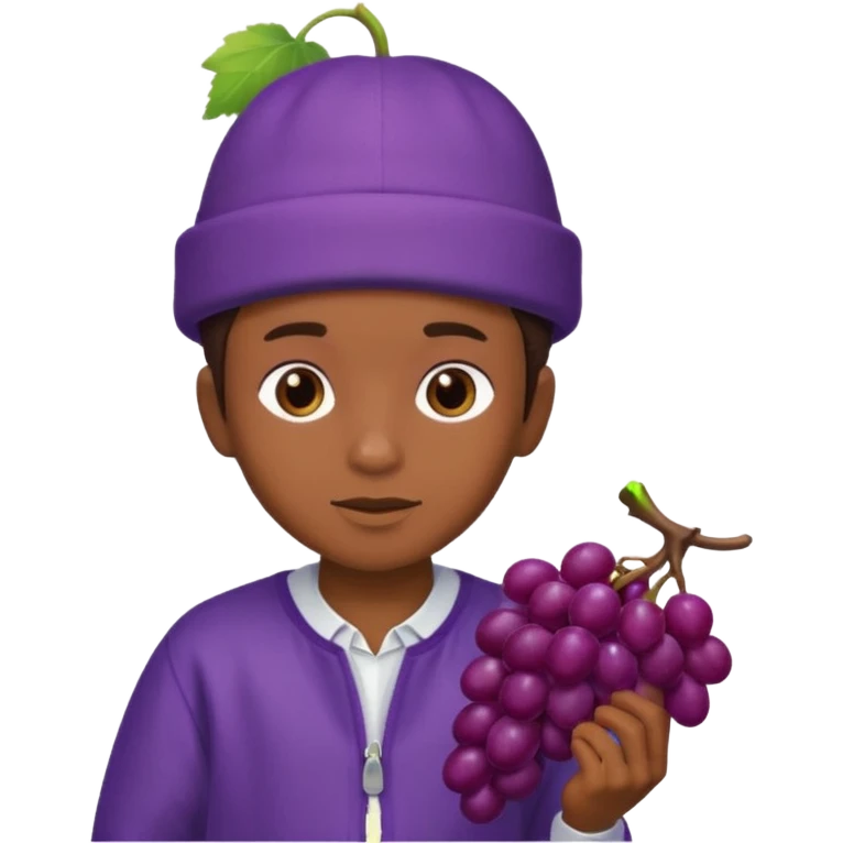 Kids in Fruit Clothes 
A boy in a grape Hat




































 emoji