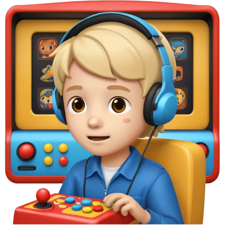 Retro Arcade Kid emoji