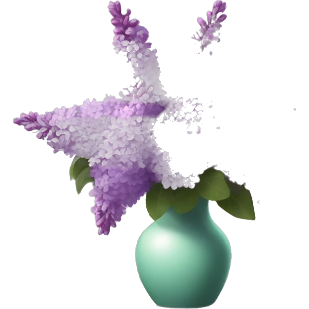 Lilacs in a vase emoji