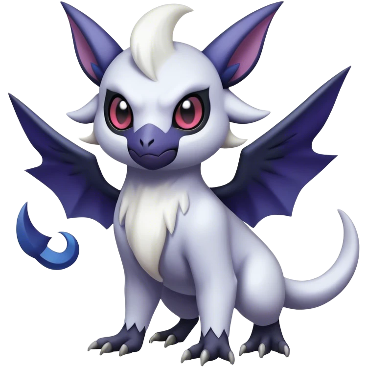 Edgy Cool Kawaii Noibat-Absol-Pokémon Full Body emoji