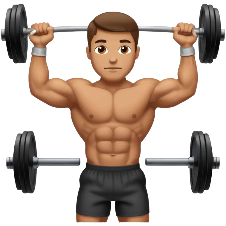 man lifting weights emoji