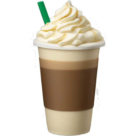 White chocolate mocha Starbucks coffee emoji