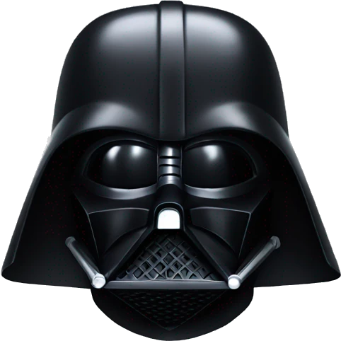 Star Wars Darth vader helmet emoji