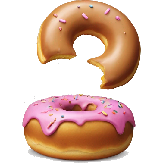 donut looking at clay thinking what? emoji