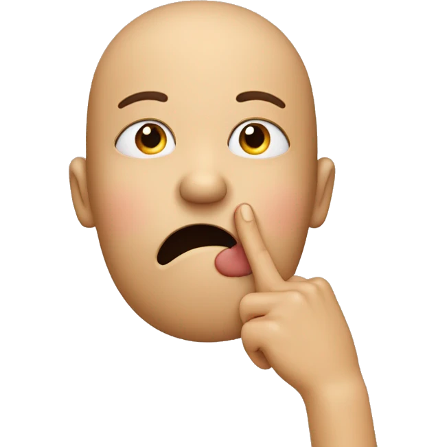 Face with Hand Over Mouth, hearts emoji