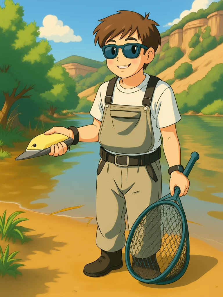 make this image ghibli studio style emoji