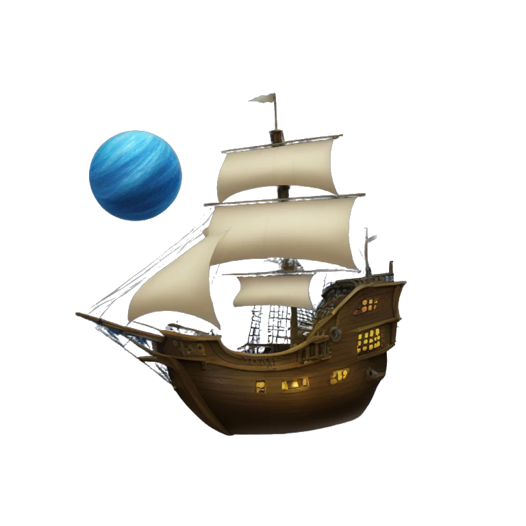 pirate ship in space emoji