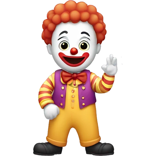 A Clown Doing Makaton emoji