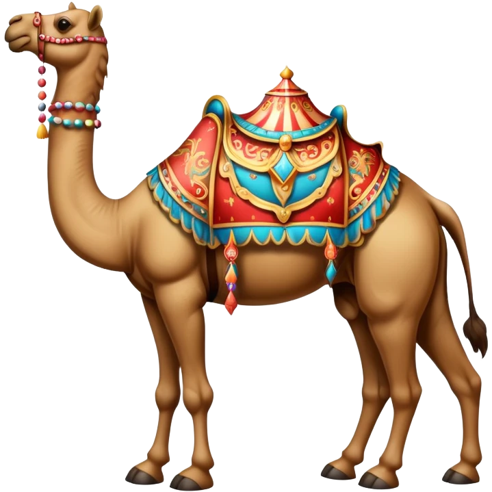 Vintage circus camel emoji