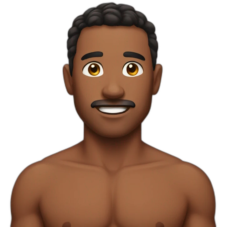 men shirtless emoji