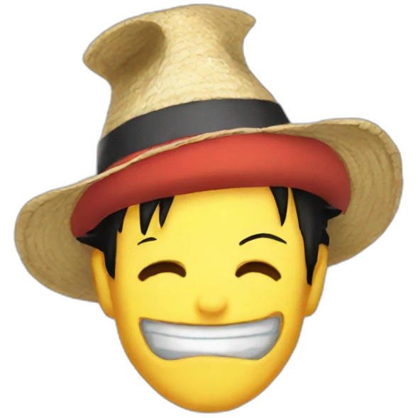 Luffy hat emoji