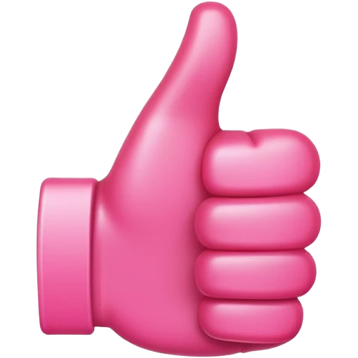 make me a pink thumbs up emoji