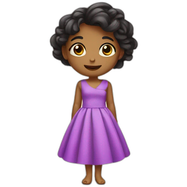 cute maltise with dress emoji