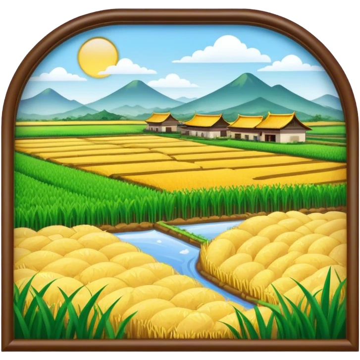 chinese rice farm emoji