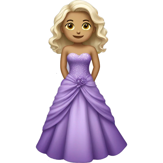 Purple wedding dress emoji